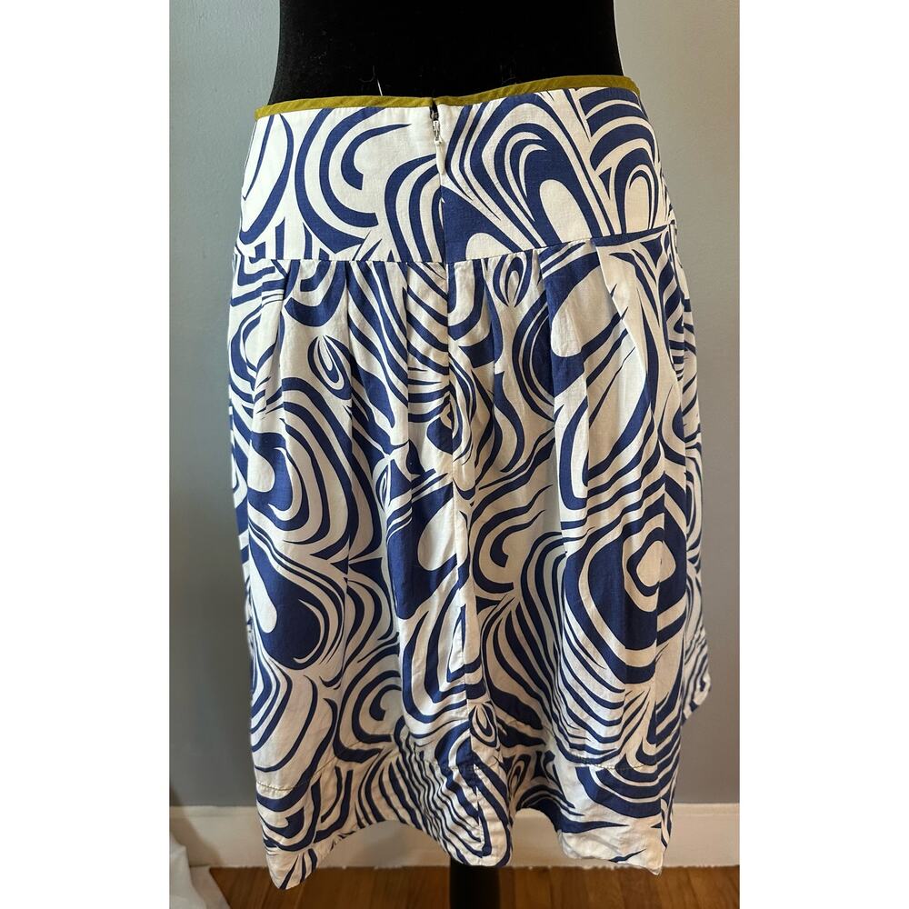 Cabi #470 Lombard Blue Swirl Print Midi Skirt - Picture 2 of 7
